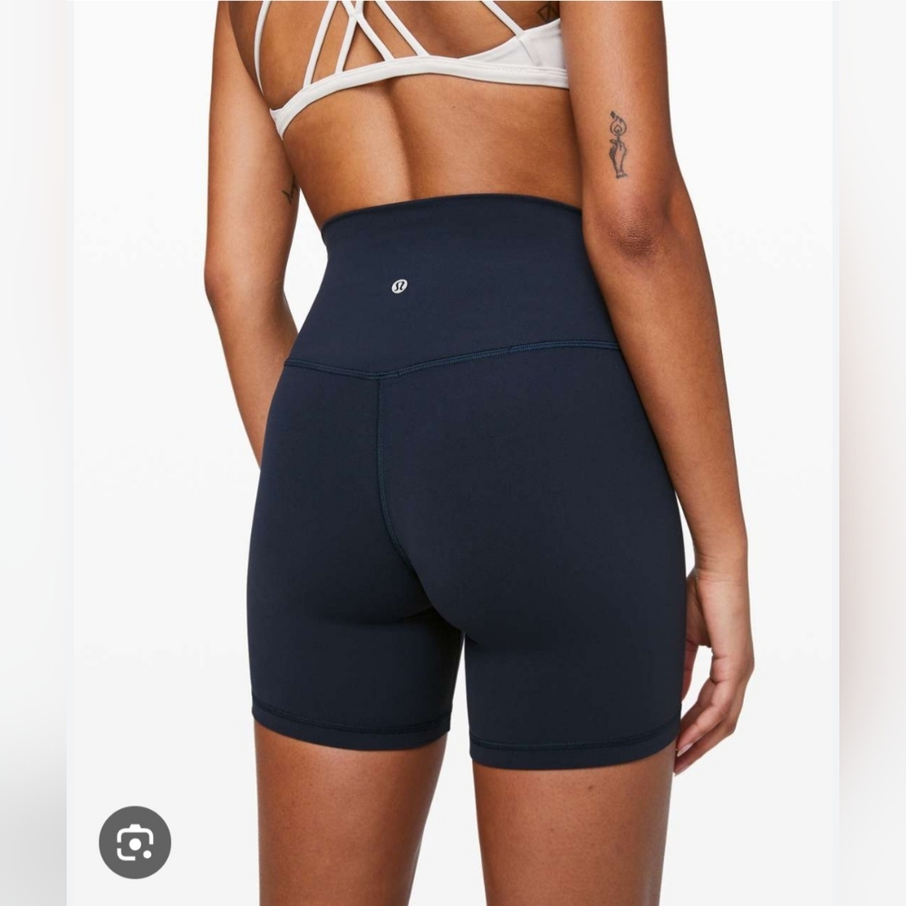 Lululemon align 6" shorts navy blue